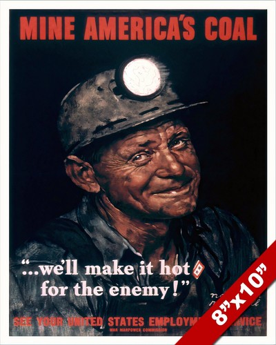 Norman rockwell coal miner - coal,