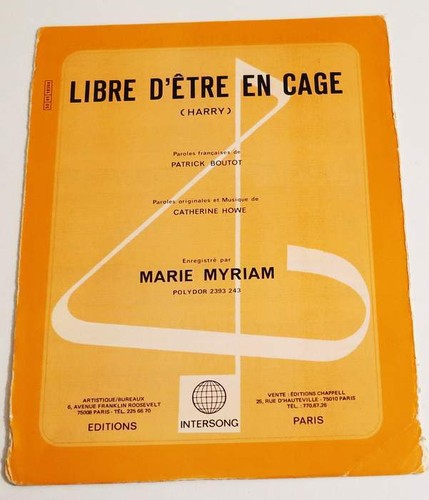 Partition vintage sheet music