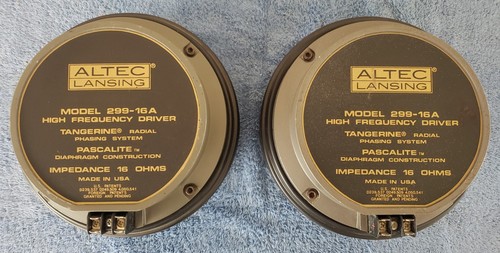 Pair altec 299 16a midrange - pair,