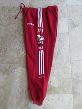 Pantalon ADIDAS ONE WORLD vintage années 80 pant rouge Trefoil sport 168 S D4