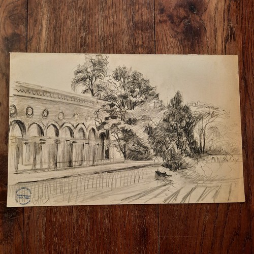 Dessin ancien paysage - paysage, fond