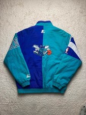 Veste Starter Charlotte Hornets NBA vintage année 1990 100% Nylon Taille XL homm