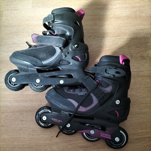 Rollers oxelo noir rose - oxelo, et