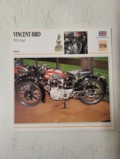 Carte Fiche Moto Édition