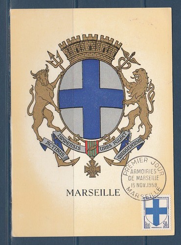 Carte 1er jour blason - ,