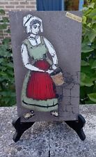 TABLEAU EN ÉMAUX SUR LAVE 