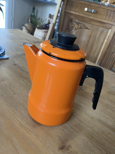 Cafetière vintage orange - orange, et