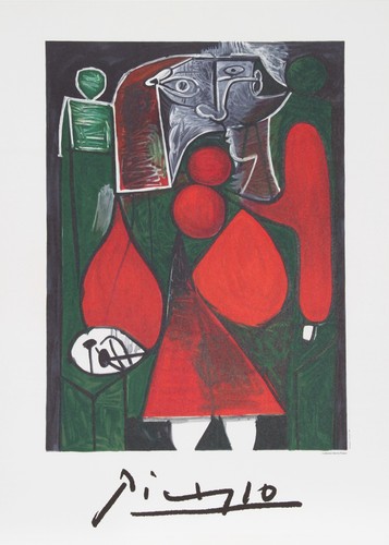 Pablo picasso femme rouge - femme,
