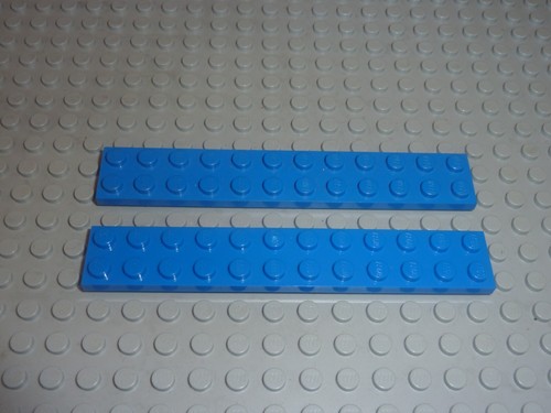 Lego bleu plate 2x12 - 2,