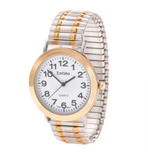 Unisexe Deux Ton Argent et Or