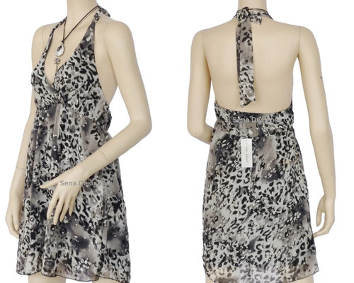 Robe top mini col halter - robe/top,