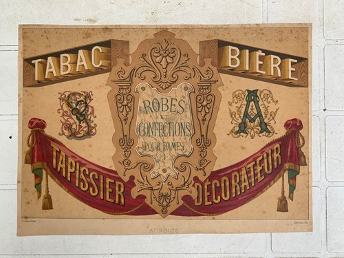 Ancienne plaque publicitaire - plaque,
