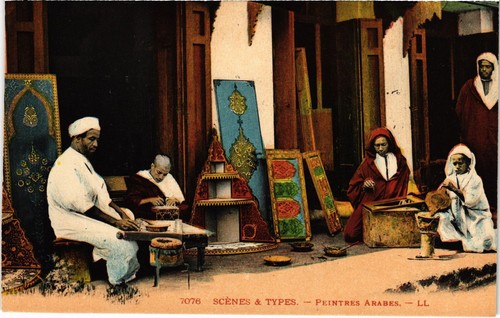 Cpa peintures arabes - peintures,