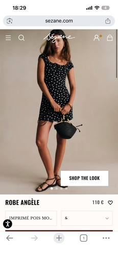 Robe angèle pois sezane - pois,