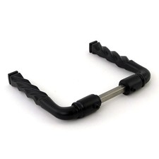 Poignée double torsadée pour grilles et portails - aluminium noir DUBOIS INDUST