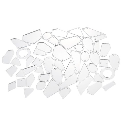 50pcs strass coudre miroir - coudre,