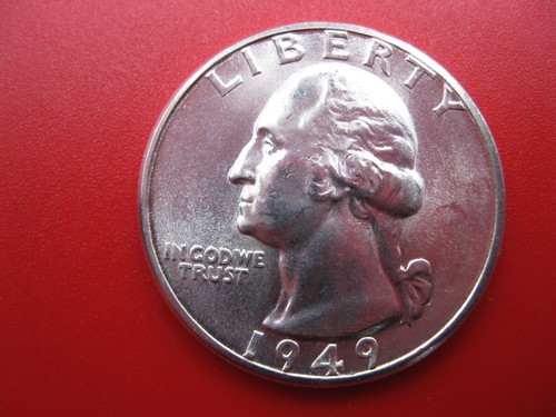 1949 washington quarter - d,