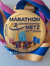  Médaille De Course Finisher Marathon Eurometropole Metz. 12 Ème Édition 