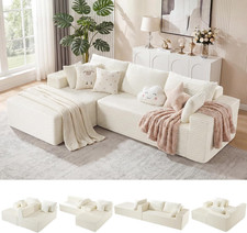 110" Boneless Sectional Couch