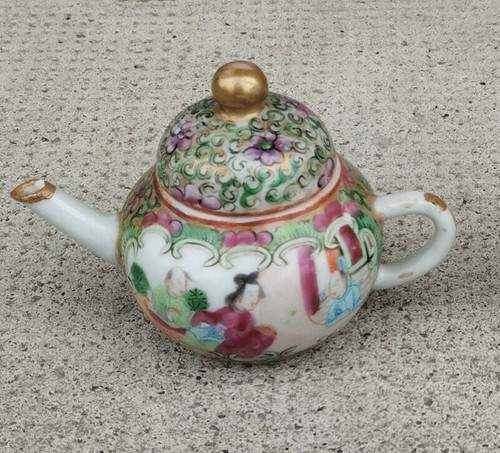 Théière miniature porcelaine - miniature,