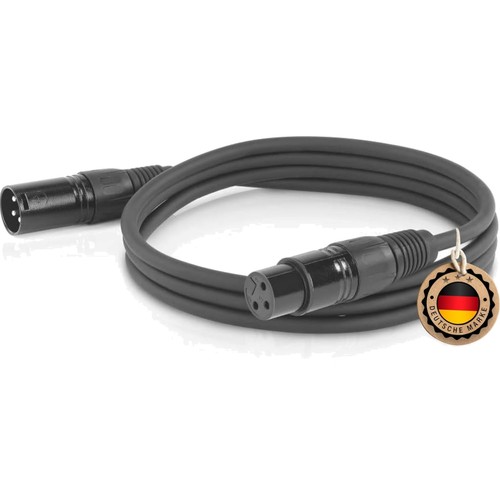 Câble xlr mâle femelle noir - câble,