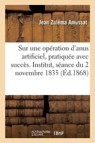 Opration anus artificiel - d'anus,