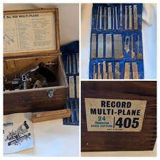 Ensemble Complet D'Outils De Rabotage En Bois Record 405 Avec Manuel