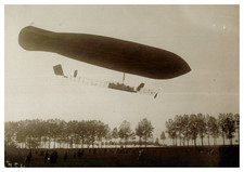 France, Sortie du dirigeable Colonel Renard à Beauval, Tirage vintage, 1909 Fran