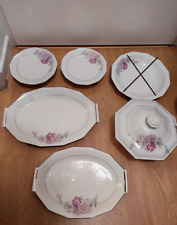 Service De Table - Porcelaine Limoges - Décor Fleurs - 70 Pièces - CF. PHOTOS