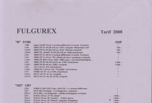 Fulgurex information sheet - , n