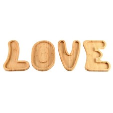 Kesper Plateaux De Service Plateau En Bois 4 Pièces Love Bambou