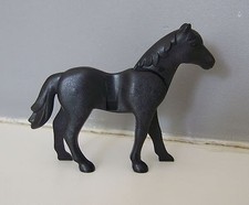 PLAYMOBIL (L5218) MOYEN-AGE - Cheval Noir Nouvelle Génération