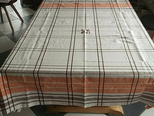Nappe vintage coton - vintage, liteaux