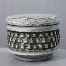 Marius Bessone à Vallauris imposante boîte pot couvert France 1950s