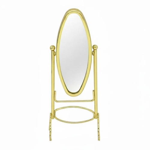 Miroir ovale doré - miroir, réaliste
