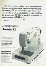 publicité Advertising  1122  1968 machine à coudre  Omnia ZZ   Manufrance