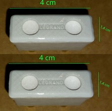 X2 pièces / Bloc porcelaine Porte fusible Legrand sans recharges Réf. 233 10