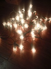 Ancienne Guirlande Électrique pour sapin de Noël 50 Lampes clignotantes  Blanche