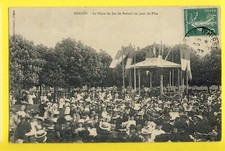 cpa de 1907 FRANCE HIRSON (Aisne) La Place du JEU de BATTOIR un jour de FÊTE