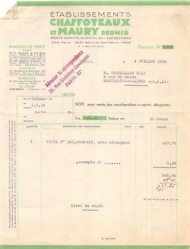 1934 ets chaffoteaux maury - 1934,