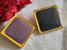 Duo boutons vintage métal