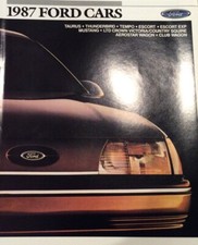 Brochure Ford Cars 1987 -