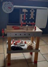 Etabli magnétique géant enfant 3 - 6 ans Janod marteau tournevis vis equerre
