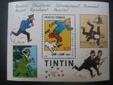 Bloc fête du timbre Tintin