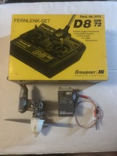 Radiocommande RC Graupner JR D8 SSM72 + Moteur Avion OS Max FP 25 + Pot OS 842