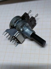 Potentiomètre Pot  2x 100 K ohm Log  axe 6 Prise Physiologique 10k  P.N119