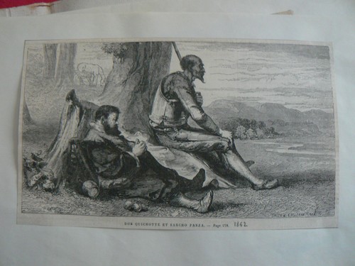 Ancienne lithographie tiree - lithographie, de
