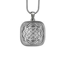 Collier homme nœud bouclier