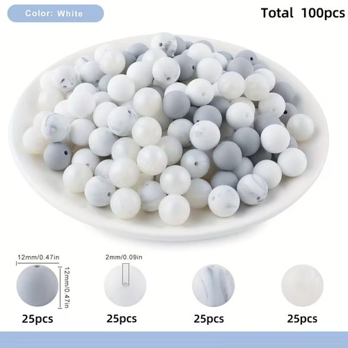 100 pièces perles - pièces,