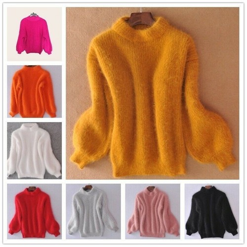 Pull doux col roulé manches - col,